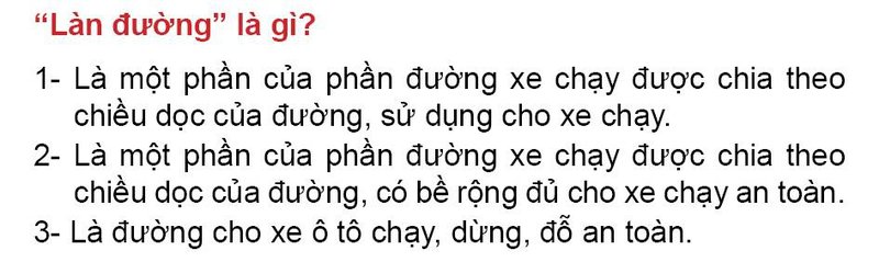 Nội dung câu hỏi thi bằng lái xe số 2