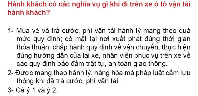 Nội dung câu hỏi thi bằng lái xe số 176