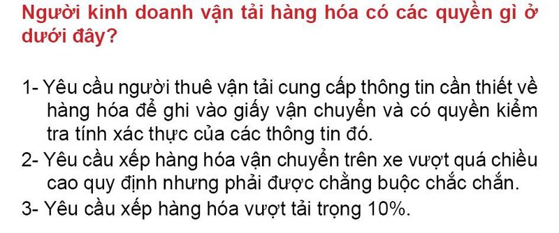 Nội dung câu hỏi thi bằng lái xe số 177