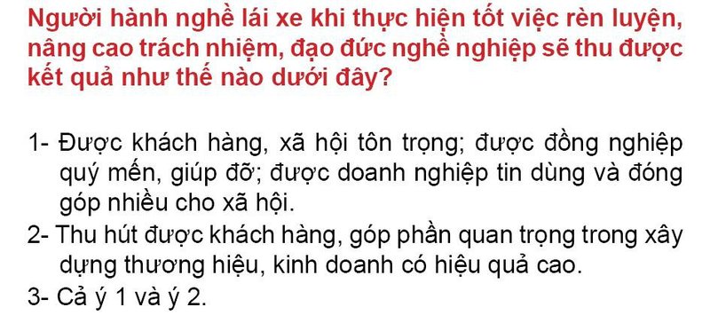 Nội dung câu hỏi thi bằng lái xe số 193