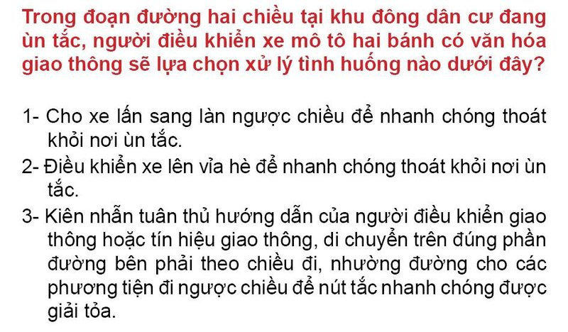 Nội dung câu hỏi thi bằng lái xe số 212