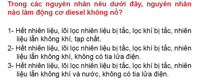 Nội dung câu hỏi thi bằng lái xe số 278