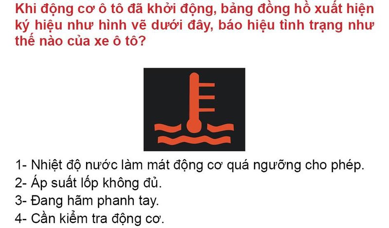Nội dung câu hỏi thi bằng lái xe số 292