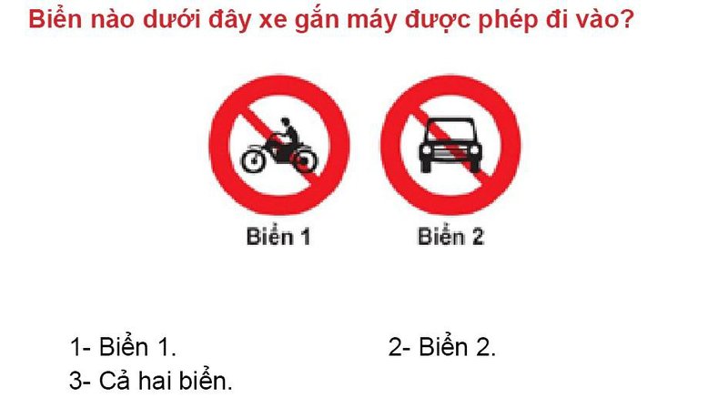 Nội dung câu hỏi thi bằng lái xe số 309
