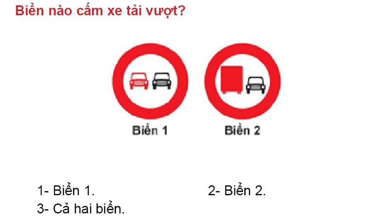 Nội dung câu hỏi thi bằng lái xe số 315