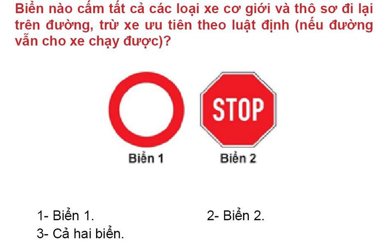 Nội dung câu hỏi thi bằng lái xe số 334