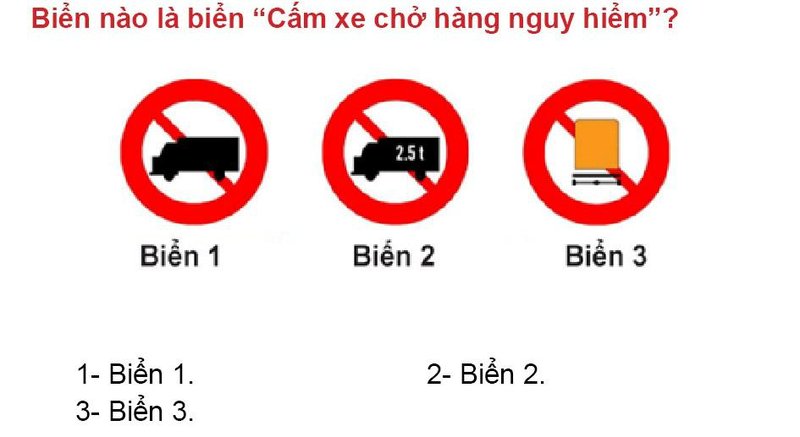 Nội dung câu hỏi thi bằng lái xe số 335