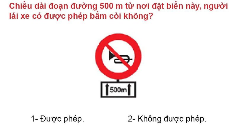 Nội dung câu hỏi thi bằng lái xe số 352