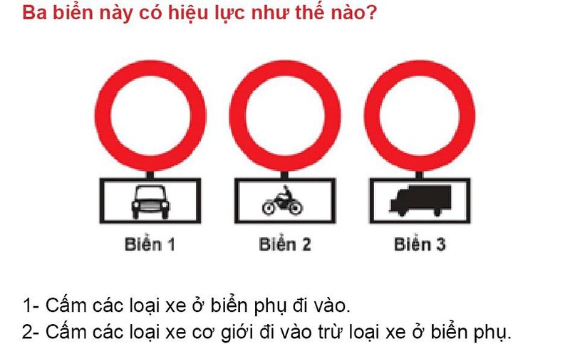 Nội dung câu hỏi thi bằng lái xe số 355