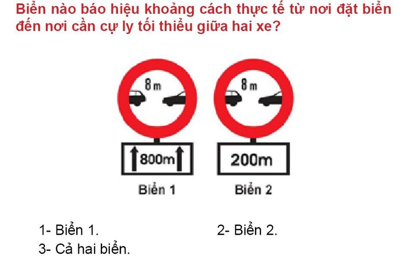 Nội dung câu hỏi thi bằng lái xe số 357