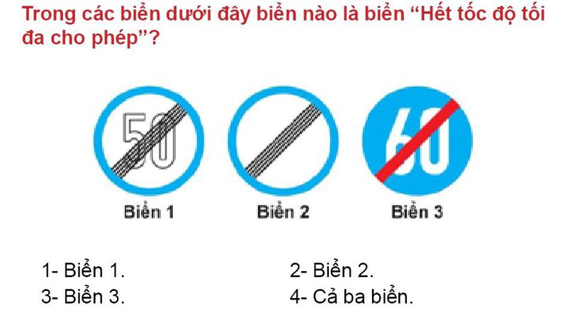 Nội dung câu hỏi thi bằng lái xe số 439