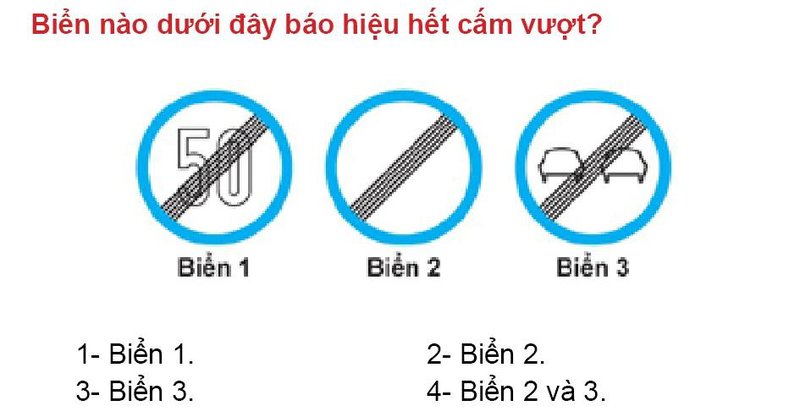 Nội dung câu hỏi thi bằng lái xe số 442