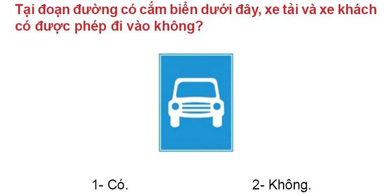 Nội dung câu hỏi thi bằng lái xe số 466