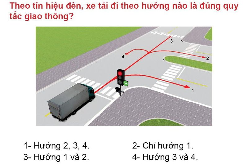 Nội dung câu hỏi thi bằng lái xe số 502