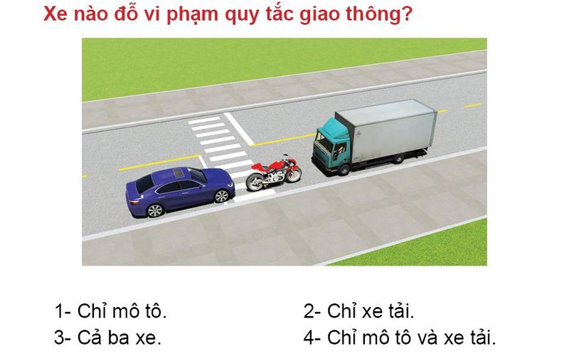 Nội dung câu hỏi thi bằng lái xe số 509