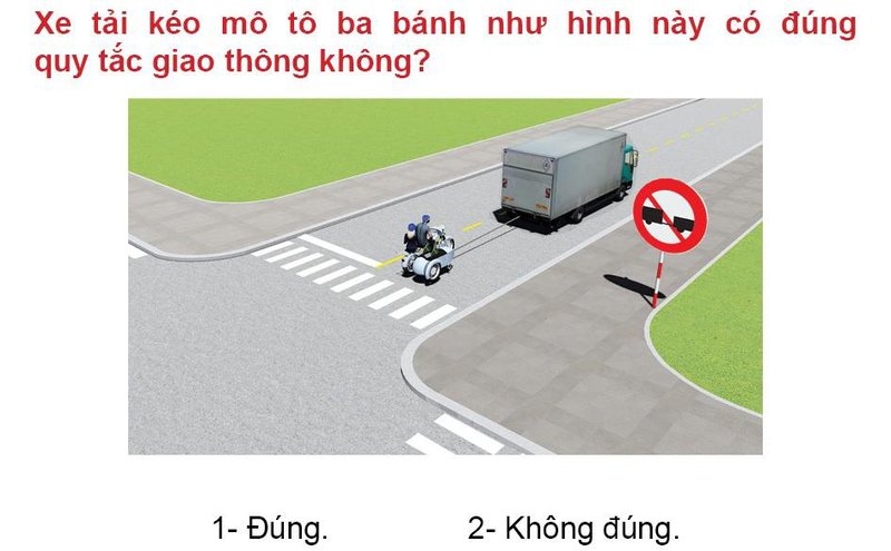 Nội dung câu hỏi thi bằng lái xe số 510