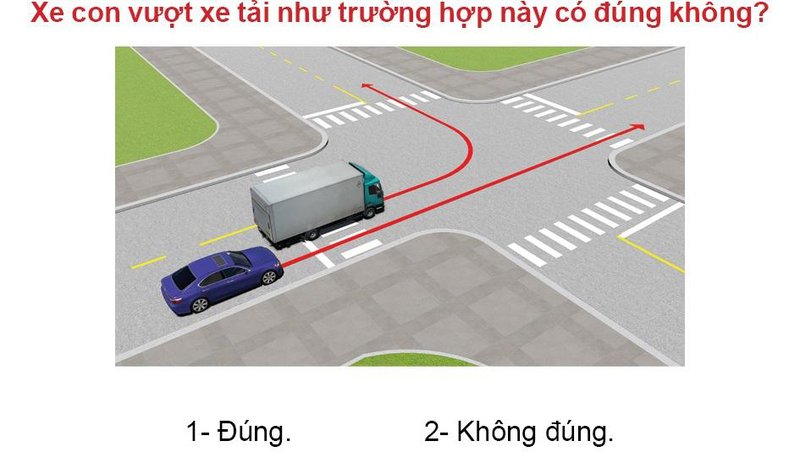 Nội dung câu hỏi thi bằng lái xe số 530