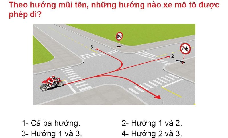 Nội dung câu hỏi thi bằng lái xe số 539