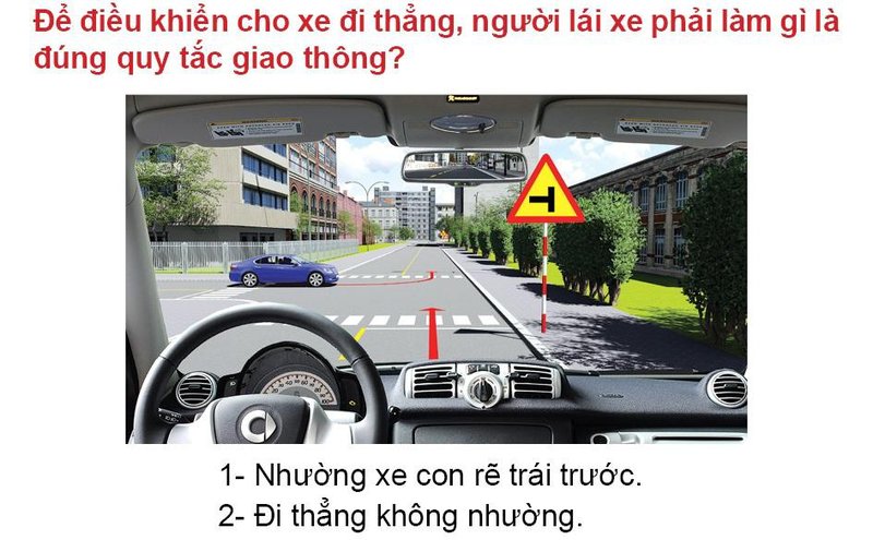 Nội dung câu hỏi thi bằng lái xe số 544