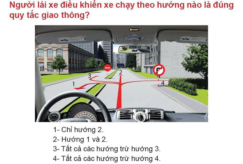 Nội dung câu hỏi thi bằng lái xe số 545