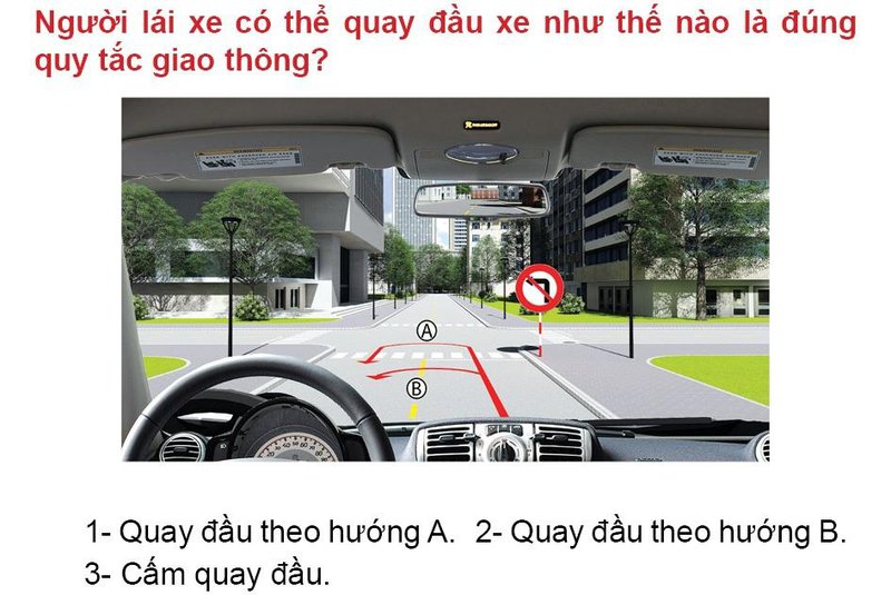 Nội dung câu hỏi thi bằng lái xe số 550