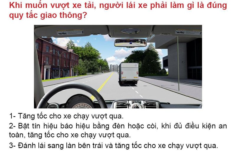 Nội dung câu hỏi thi bằng lái xe số 552