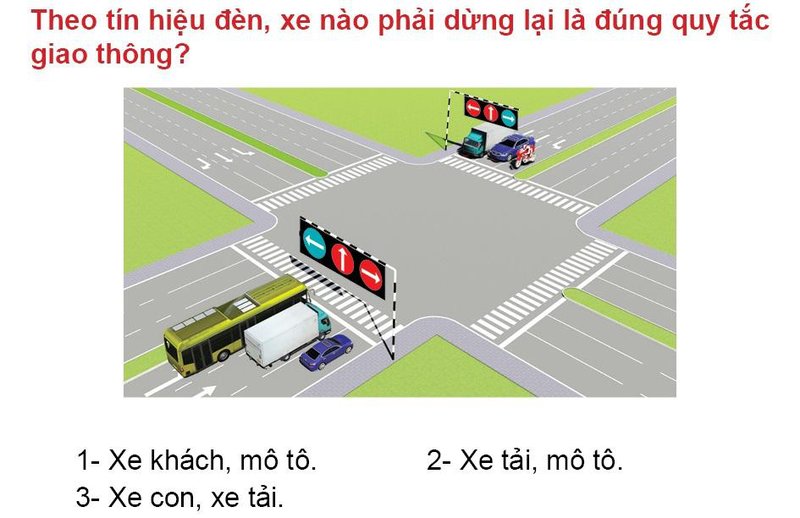 Nội dung câu hỏi thi bằng lái xe số 553