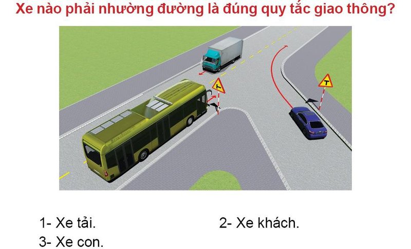 Nội dung câu hỏi thi bằng lái xe số 554