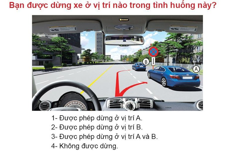 Nội dung câu hỏi thi bằng lái xe số 558