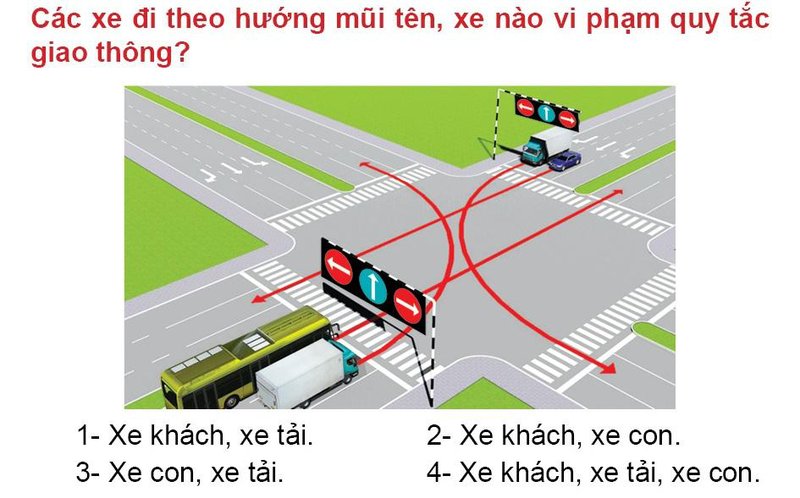 Nội dung câu hỏi thi bằng lái xe số 563