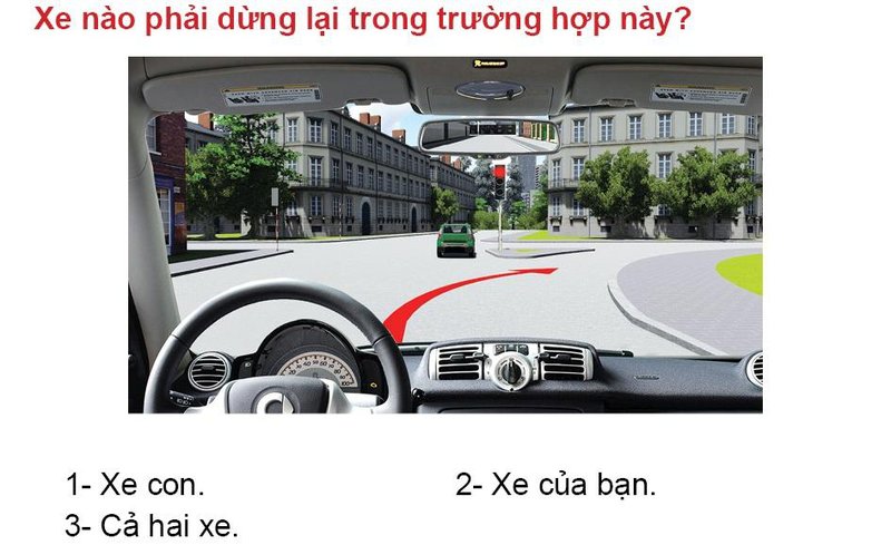Nội dung câu hỏi thi bằng lái xe số 569