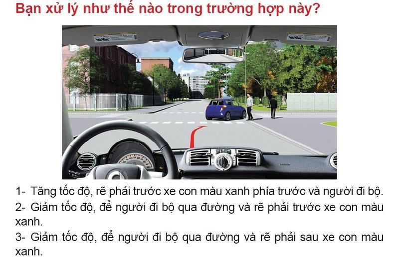 Nội dung câu hỏi thi bằng lái xe số 573