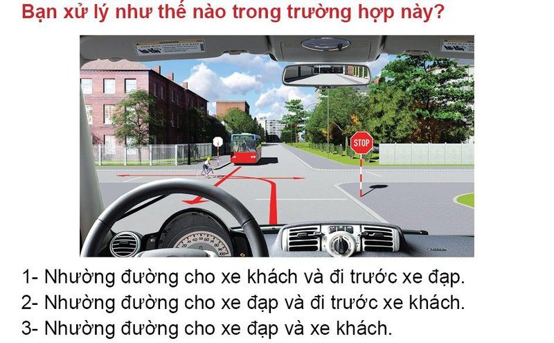Nội dung câu hỏi thi bằng lái xe số 574