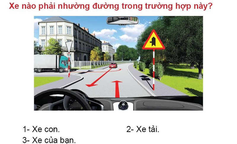 Nội dung câu hỏi thi bằng lái xe số 575