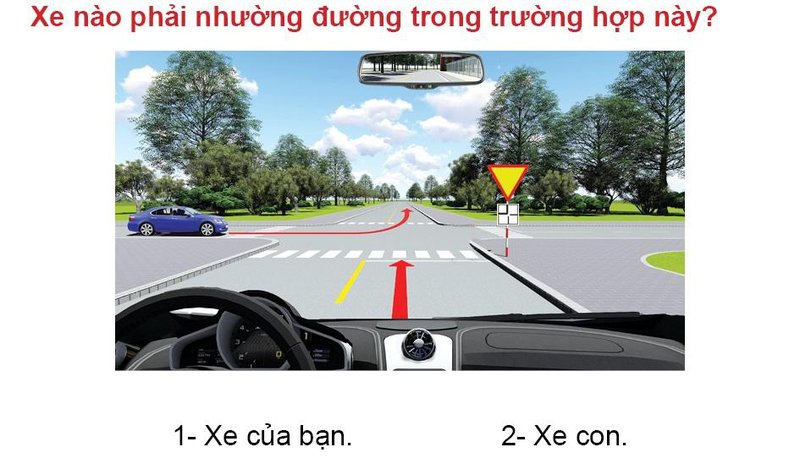 Nội dung câu hỏi thi bằng lái xe số 585