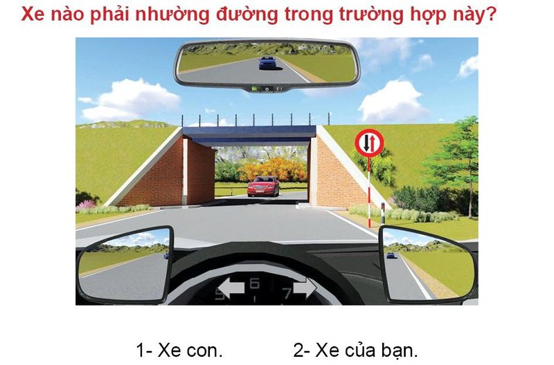 Nội dung câu hỏi thi bằng lái xe số 586