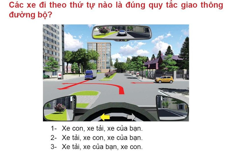 Nội dung câu hỏi thi bằng lái xe số 589
