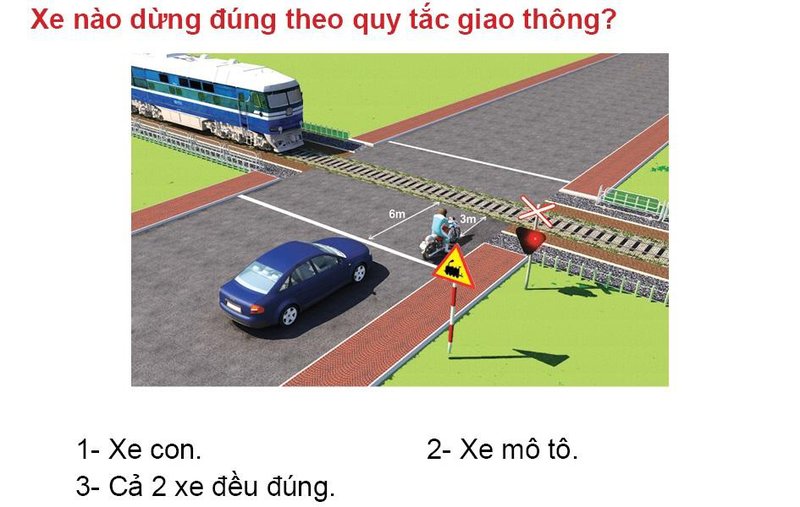 Nội dung câu hỏi thi bằng lái xe số 592